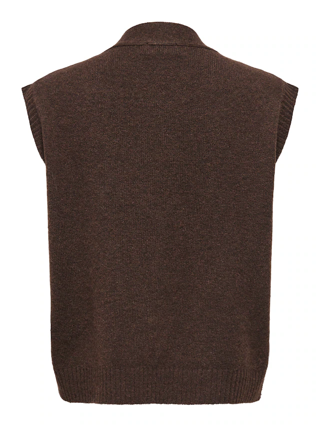JDY »JDYSUPER S/L V-NECK VEST KNT NOOS« Materialmix