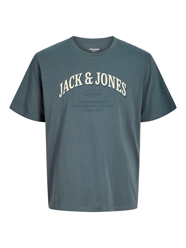 Jack & Jones T-Shirt »JJEDENVER LOGO TEE SS O-NECK SN« Baumwolle, relaxed fit