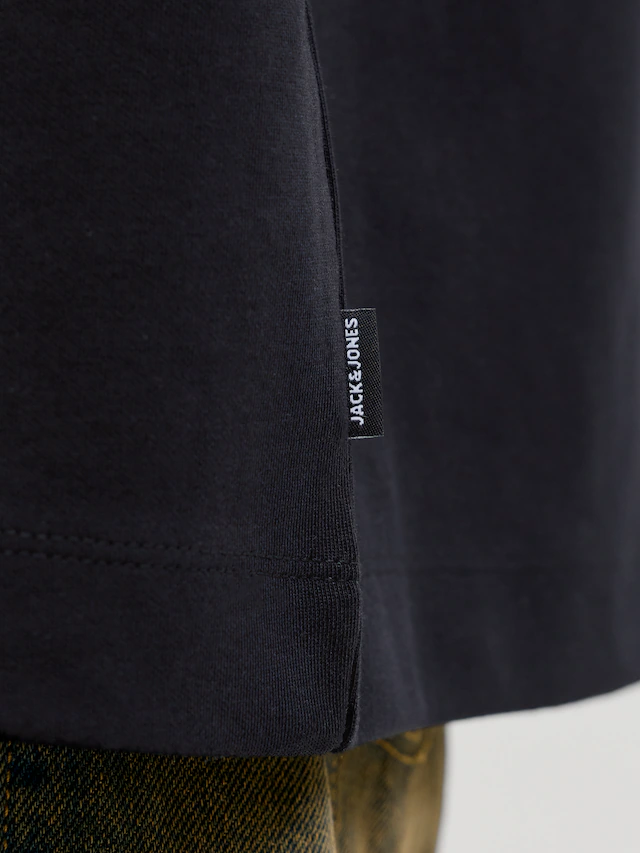 Jack & Jones PlusSize Rundhalsshirt »JJEBARRON TEE SS O-NECK LN PLS« Baumwollmischung, relaxed fit