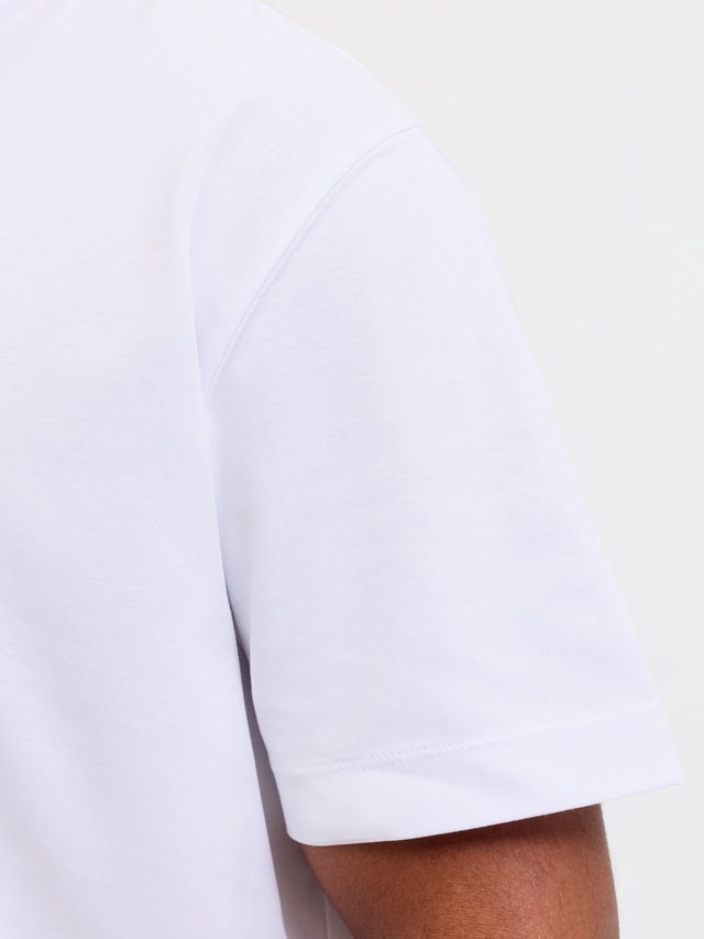 Jack & Jones PlusSize Rundhalsshirt »JJEBARRON TEE SS O-NECK LN PLS« Baumwollmischung, relaxed fit