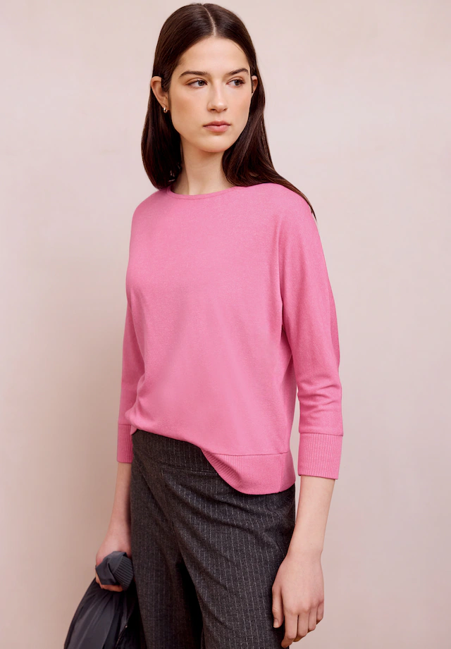 STREET ONE STUDIO 3/4-Arm-Shirt mit U-Boot-Ausschnitt