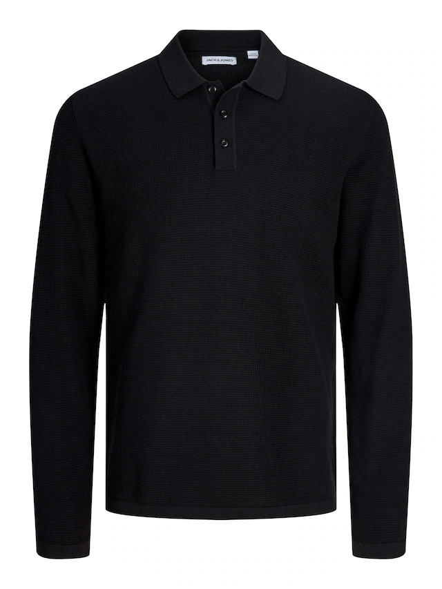 Jack & Jones Polokragenpullover »JJEAUSTIN KNIT LS POLO SN« Baumwollmischung, regular fit