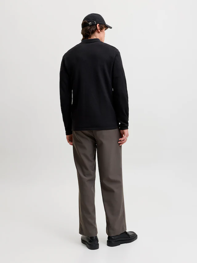Jack & Jones Polokragenpullover »JJEAUSTIN KNIT LS POLO SN« Baumwollmischung, regular fit