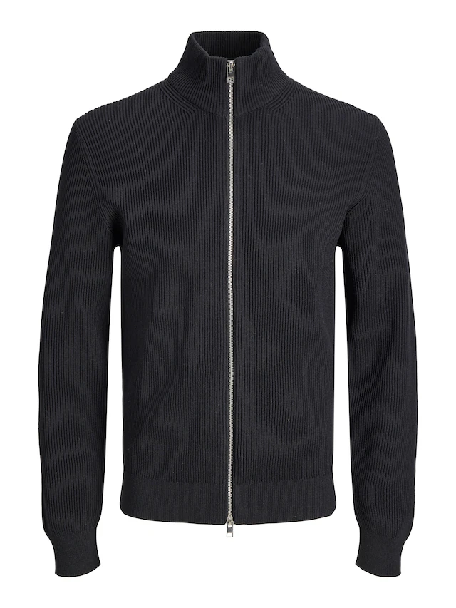 Jack & Jones Strickjacke »JJEPERFECT RIB KNIT FULL ZIP CARDIGAN SN« Baumwollmischung, mit Reißverschluss