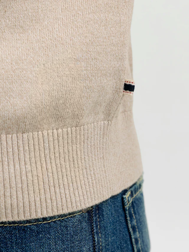 Jack & Jones Polokragenpullover »JJEBASIC KNIT LS POLO SN« Baumwolle, normal geschnitten