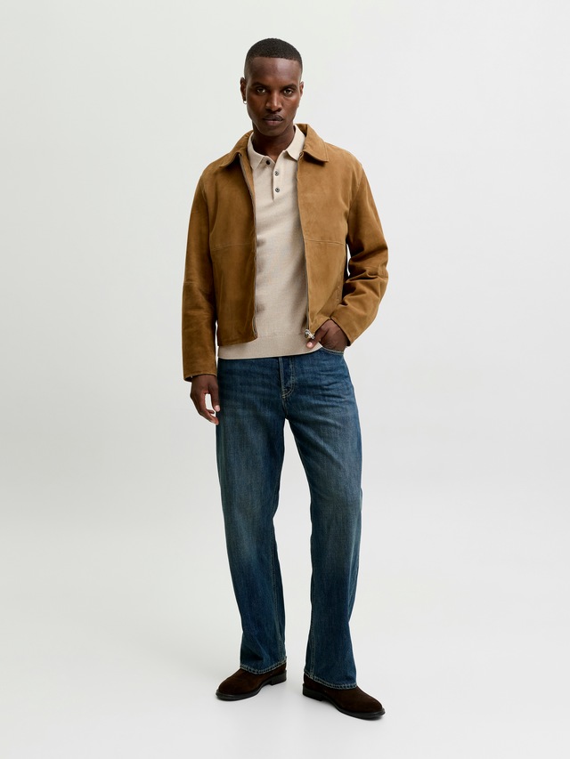 Jack & Jones Polokragenpullover »JJEBASIC KNIT LS POLO SN« Baumwolle, normal geschnitten