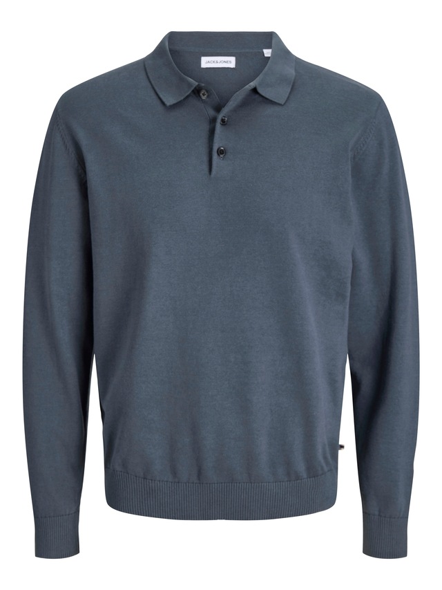 Jack & Jones Polokragenpullover »JJEBASIC KNIT LS POLO SN« Baumwolle, normal geschnitten