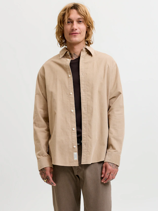 Jack & Jones Langarmhemd »JJEFIELD CORD SHIRT LS SN« Baumwolle, regular fit