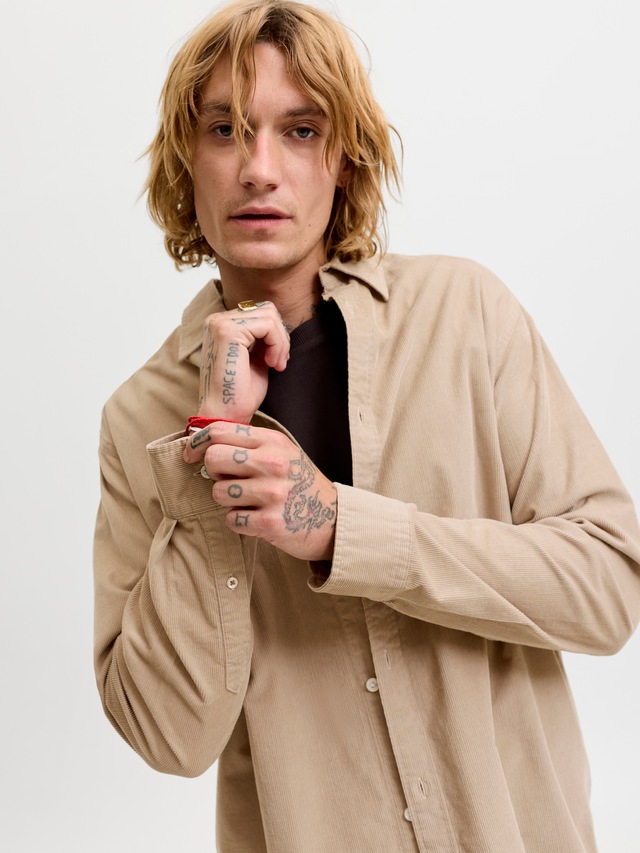 Jack & Jones Langarmhemd »JJEFIELD CORD SHIRT LS SN« Baumwolle, regular fit