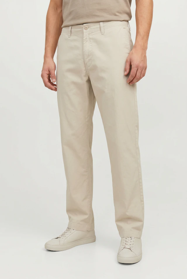 Jack & Jones Chinos »JPSTBILL DREW CHINO NOOS« Baumwolle, weit geschnitten