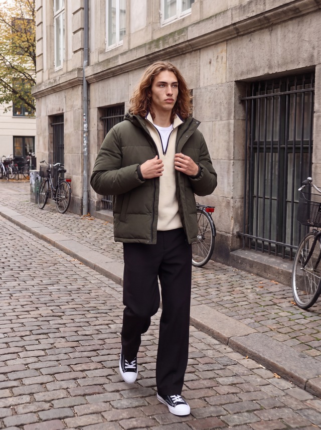 Jack & Jones Steppjacke »JJESOHO PUFFER HOOD AW26 SN« mit Kapuze Kunstfaser, regular fit