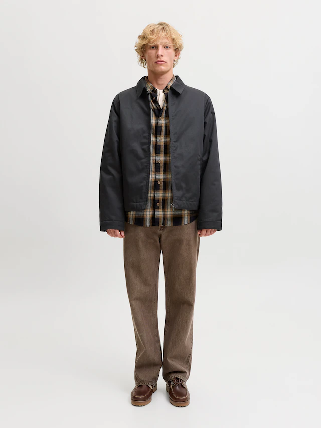 Jack & Jones Kurzjacke »JJECOLTON WORKER JACKET NOOS« Materialmix, regular fit