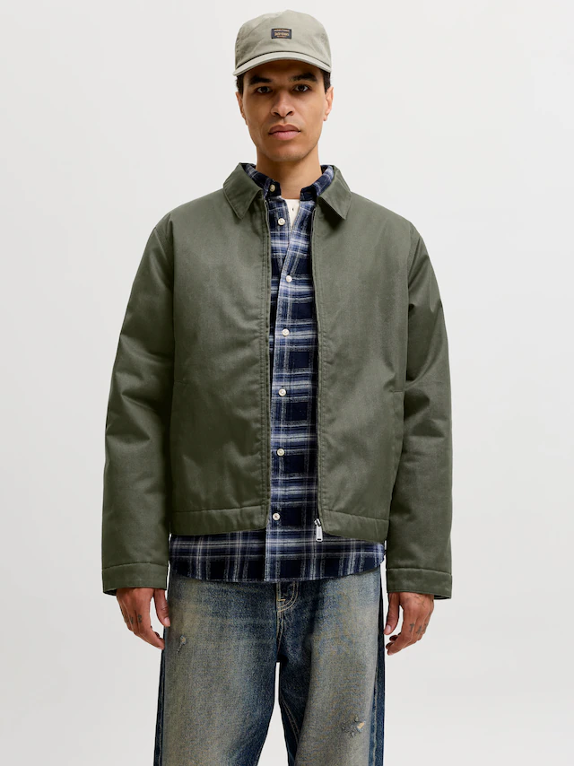 Jack & Jones Kurzjacke »JJECOLTON WORKER JACKET NOOS« Materialmix, regular fit