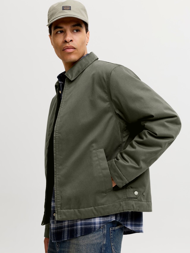 Jack & Jones Kurzjacke »JJECOLTON WORKER JACKET NOOS« Materialmix, regular fit