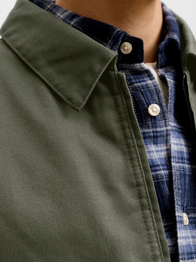 Jack & Jones Kurzjacke »JJECOLTON WORKER JACKET NOOS« Materialmix, regular fit
