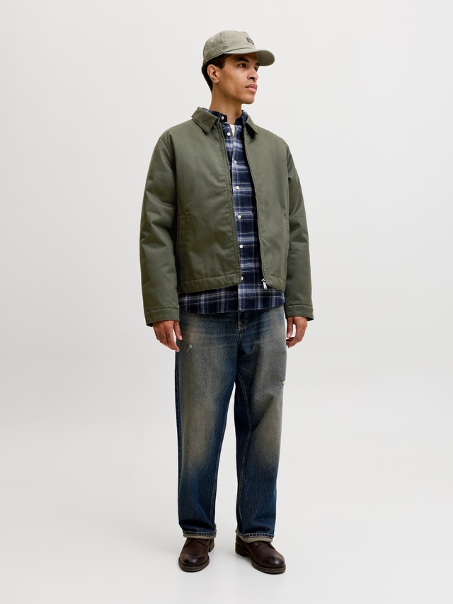 Jack & Jones Kurzjacke »JJECOLTON WORKER JACKET NOOS« Materialmix, regular fit