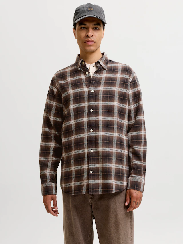 Jack & Jones Langarmhemd »JJEFIELD CHECK SHIRT LS SN« Baumwolle, normal geschnitten