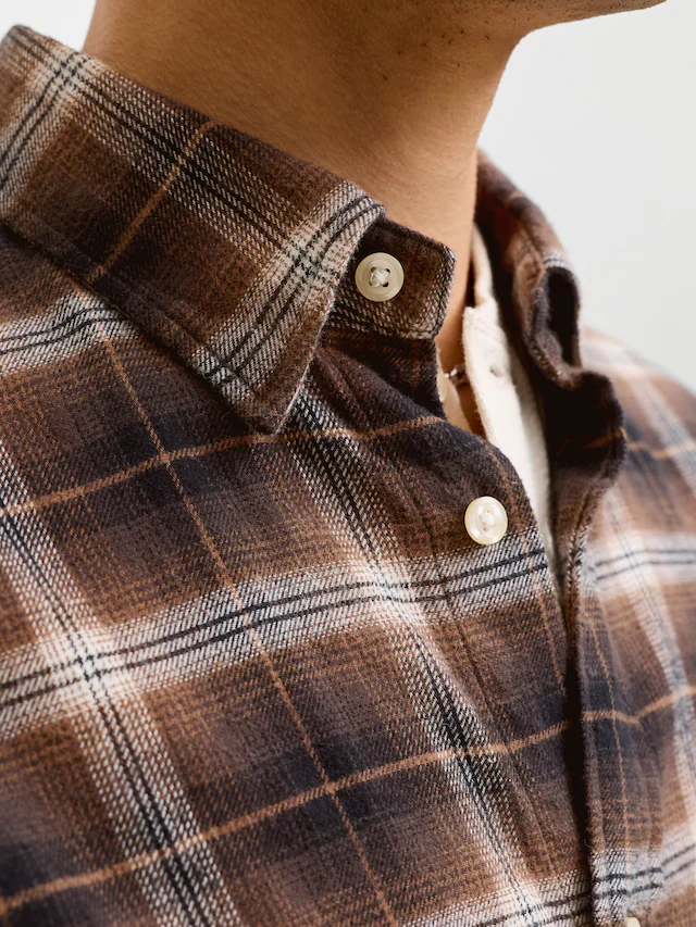 Jack & Jones Langarmhemd »JJEFIELD CHECK SHIRT LS SN« Baumwolle, normal geschnitten