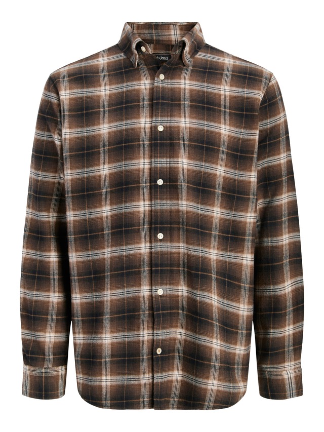 Jack & Jones Langarmhemd »JJEFIELD CHECK SHIRT LS SN« Baumwolle, normal geschnitten