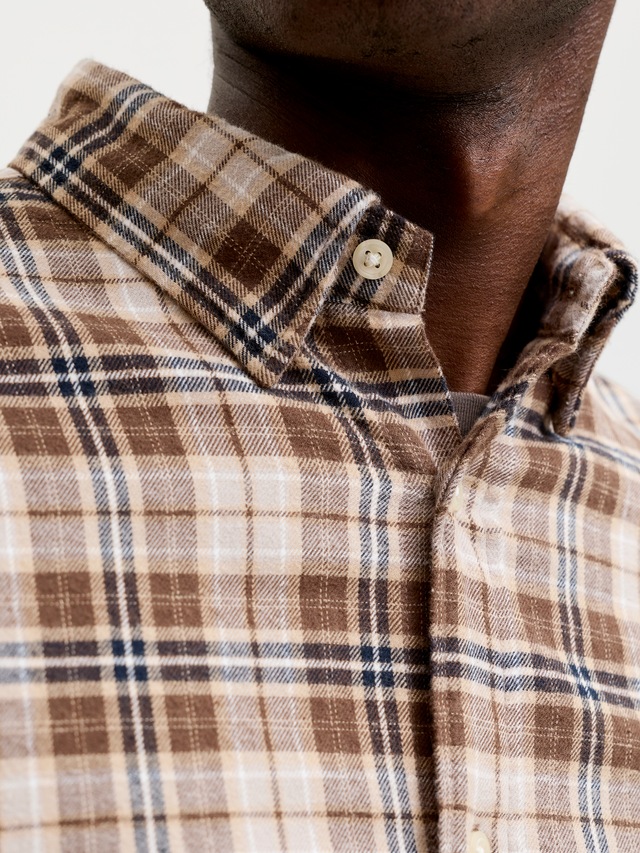 Jack & Jones Langarmhemd »JJEFIELD CHECK SHIRT LS SN« Baumwolle, normal geschnitten