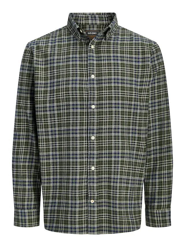 Jack & Jones Langarmhemd »JJEFIELD CHECK SHIRT LS SN« Baumwolle, normal geschnitten