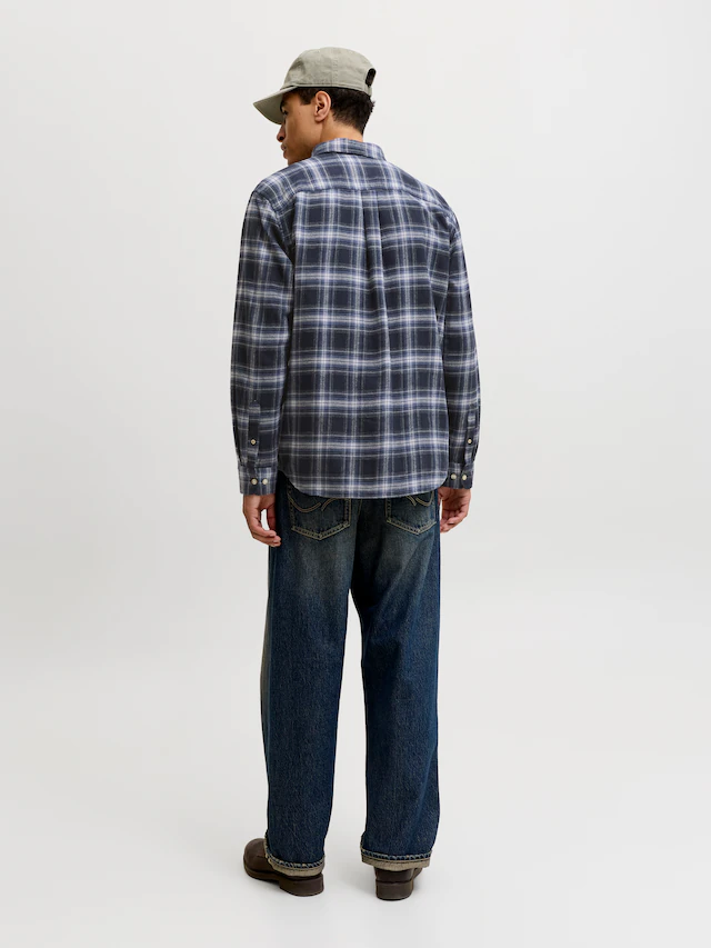 Jack & Jones Langarmhemd »JJEFIELD CHECK SHIRT LS SN« Baumwolle, normal geschnitten