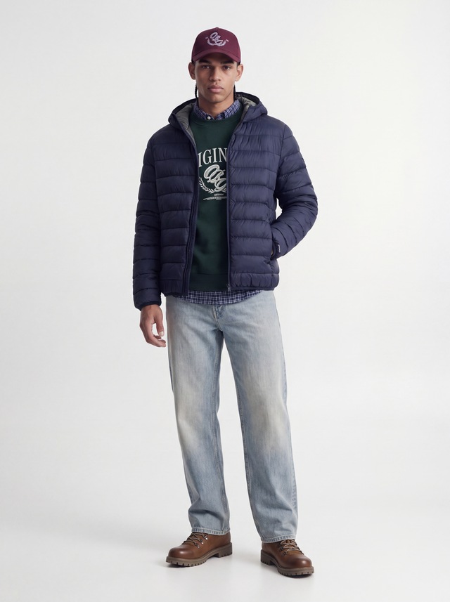 Jack & Jones Steppjacke »JJEBERG LIGHT DOWN PUFFER HOOD NOOS« mit Kapuze Kunstfaser, normal geschnitten