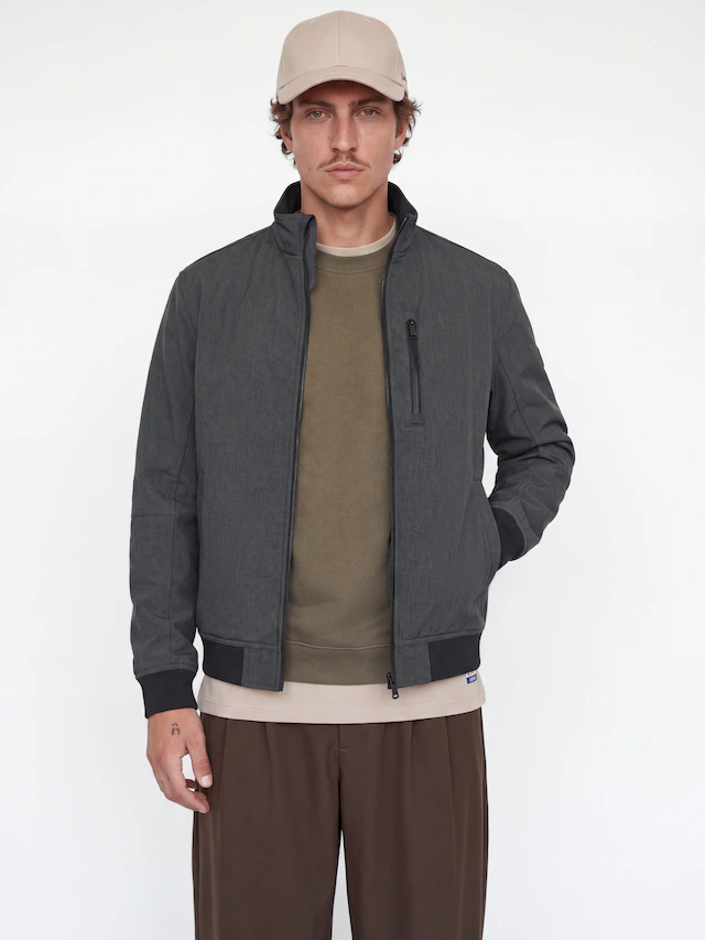 Jack & Jones Softshelljacke »JJELIAM SOFTSHELL BOMBER NOOS« Kunstfaser, regular fit