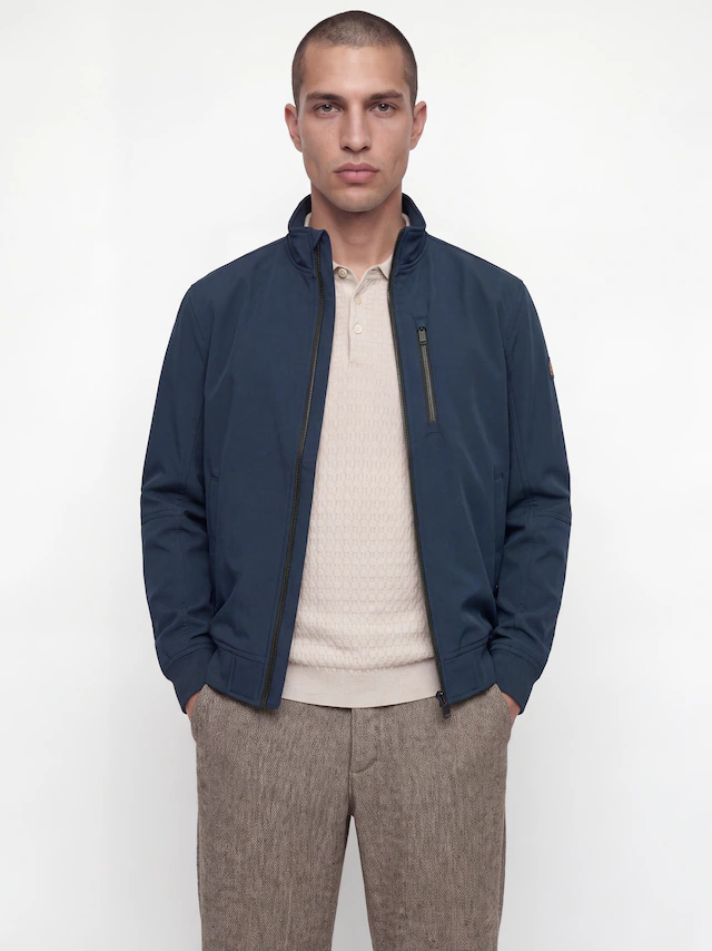 Jack & Jones Softshelljacke »JJELIAM SOFTSHELL BOMBER NOOS« Kunstfaser, regular fit