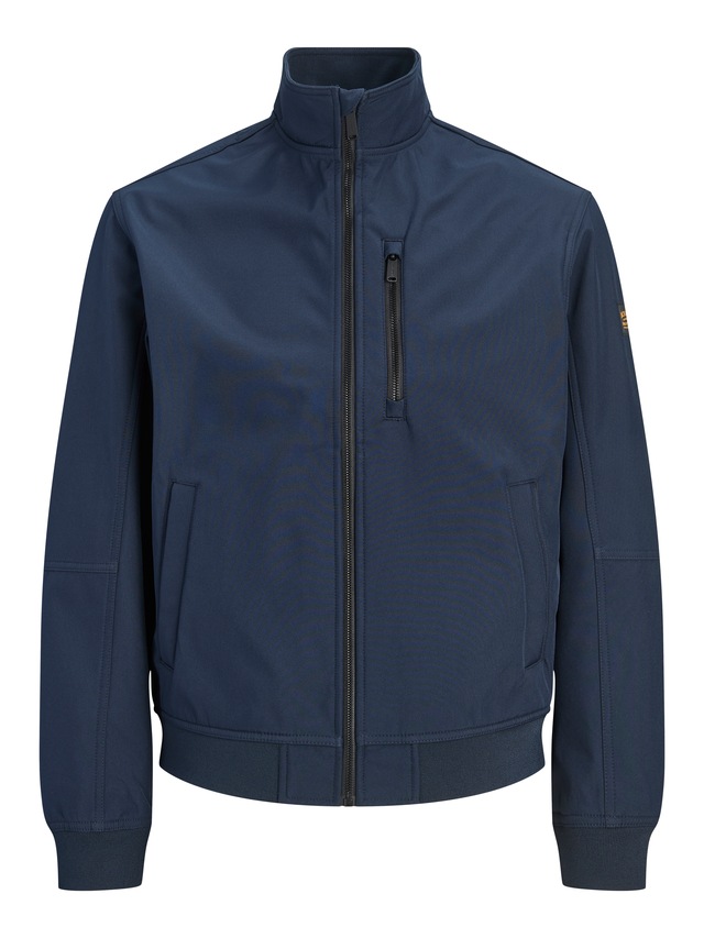 Jack & Jones Softshelljacke »JJELIAM SOFTSHELL BOMBER NOOS« Kunstfaser, regular fit