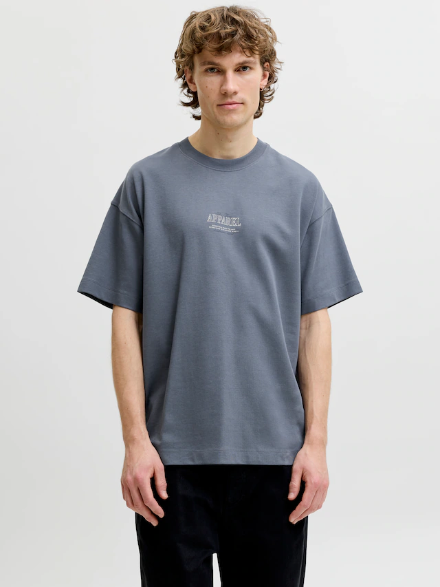 Jack & Jones T-Shirt »JJEBARRON STUDIO TEE SS O-NECK SN« Baumwollmischung, loose fit