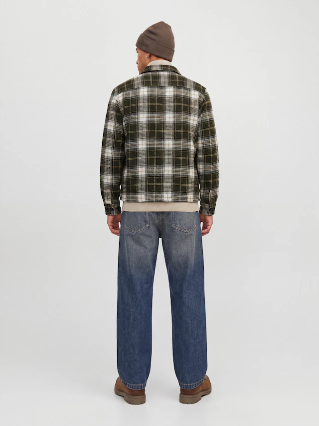 Jack & Jones Langarmhemd »JJEREGENT STRUCTURE OVERSHIRT LS SN« Polyester, locker geschnitten