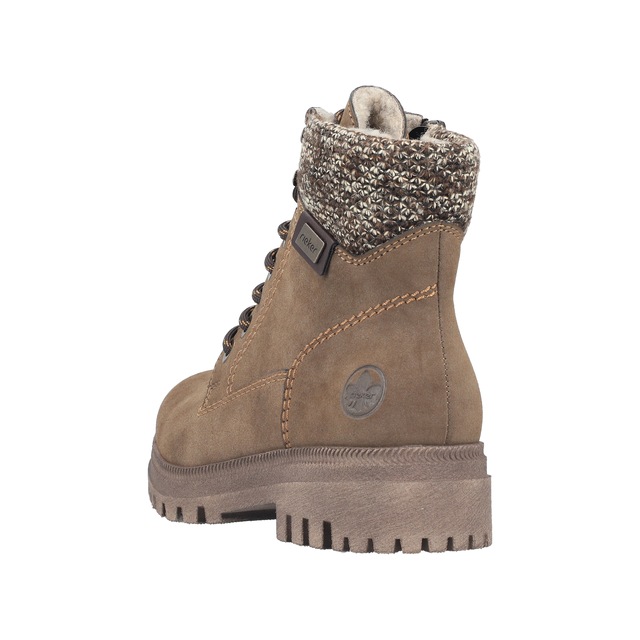Rieker Winterboots Schnürboots, Schnürstiefelette mit Strickrand