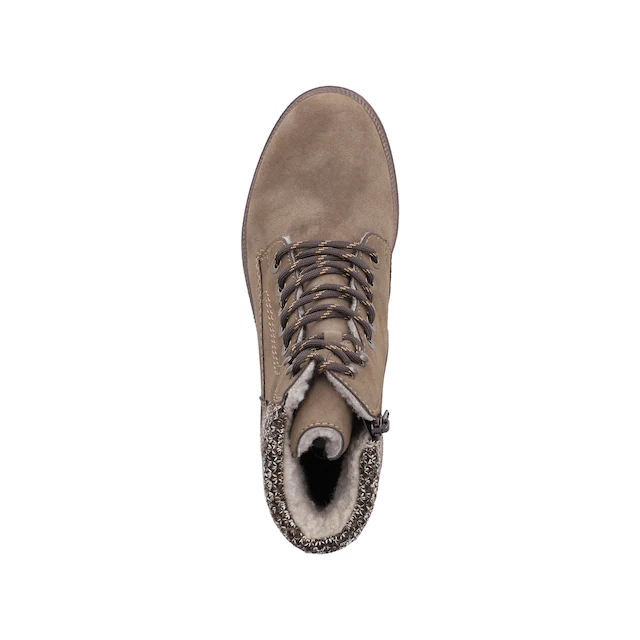 Rieker Winterboots Schnürboots, Schnürstiefelette mit Strickrand