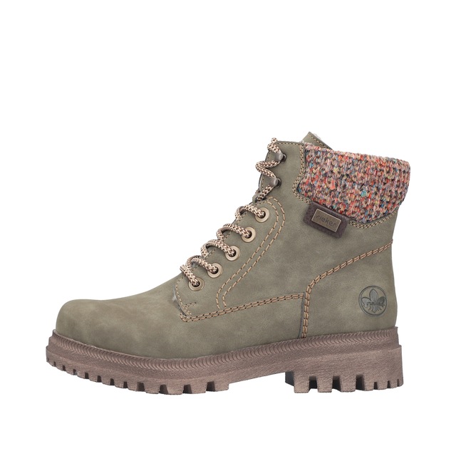 Rieker Winterboots Schnürboots, Schnürstiefelette mit Strickrand