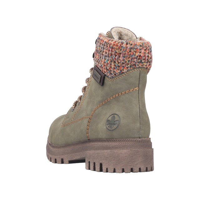 Rieker Winterboots Schnürboots, Schnürstiefelette mit Strickrand