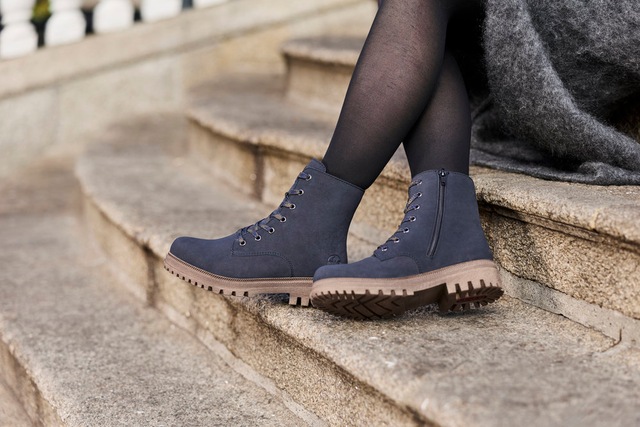 Rieker Winterboots Schnürboots, Schnürstiefelette mit zweckmäßigem Reißverschluss