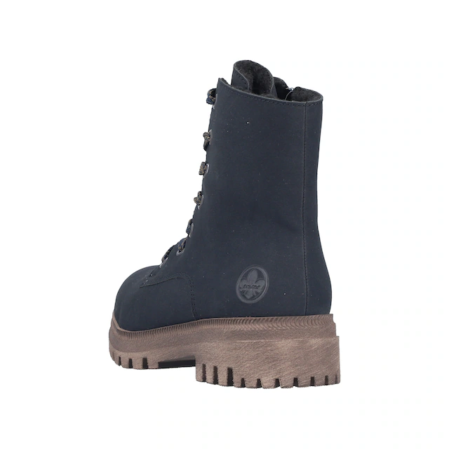 Rieker Winterboots Schnürboots, Schnürstiefelette mit zweckmäßigem Reißverschluss