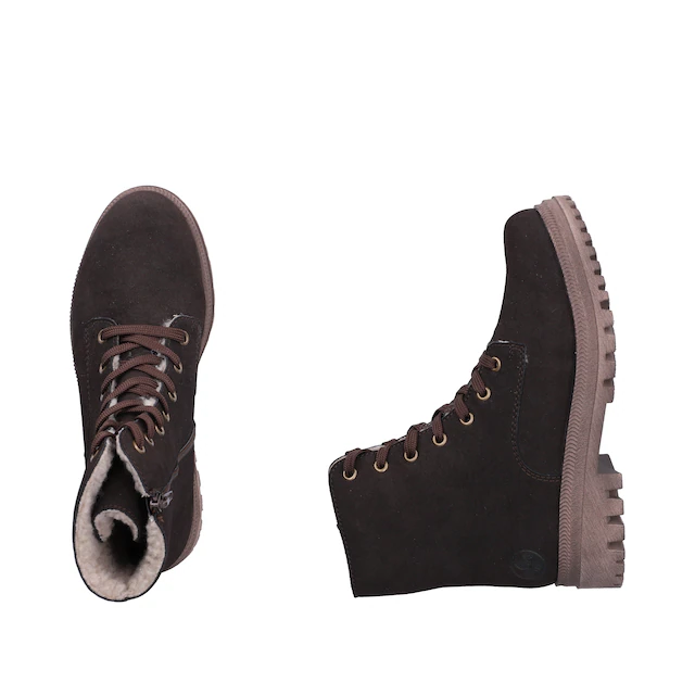Rieker Winterboots Schnürboots, Schnürstiefelette mit zweckmäßigem Reißverschluss