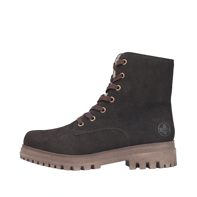 Rieker Winterboots Schnürboots, Schnürstiefelette mit zweckmäßigem Reißverschluss