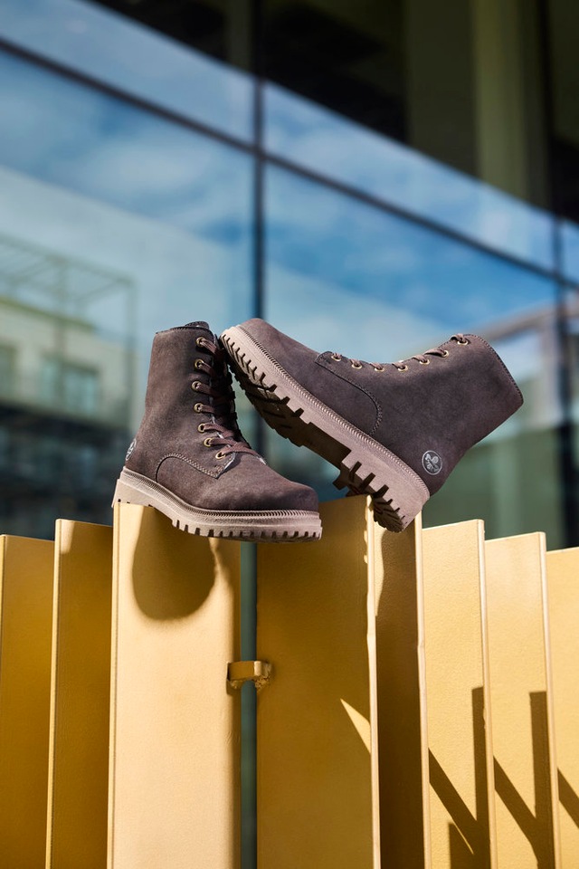 Rieker Winterboots Schnürboots, Schnürstiefelette mit zweckmäßigem Reißverschluss