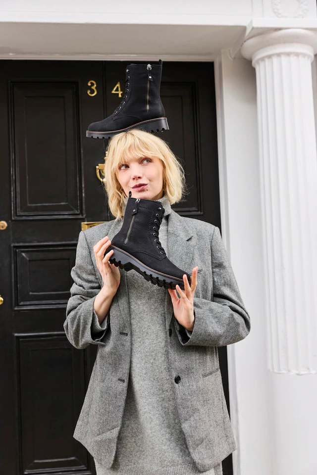 Rieker Winterboots Schnürboots, Schnürstiefelette, Winterstiefelette mit Warmfutter