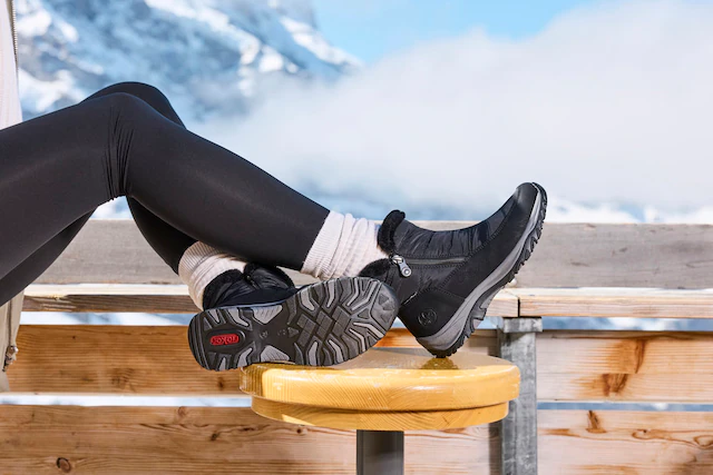 Rieker Winterboots Winterstiefelette, Snowboots mit Reißverschlüsse und Warmfutter