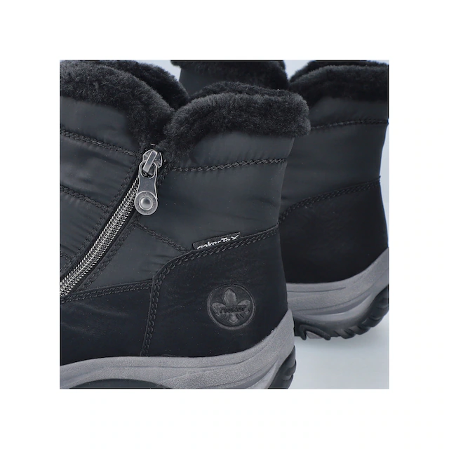 Rieker Winterboots Winterstiefelette, Snowboots mit Reißverschlüsse und Warmfutter