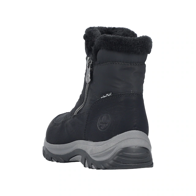 Rieker Winterboots Winterstiefelette, Snowboots mit Reißverschlüsse und Warmfutter