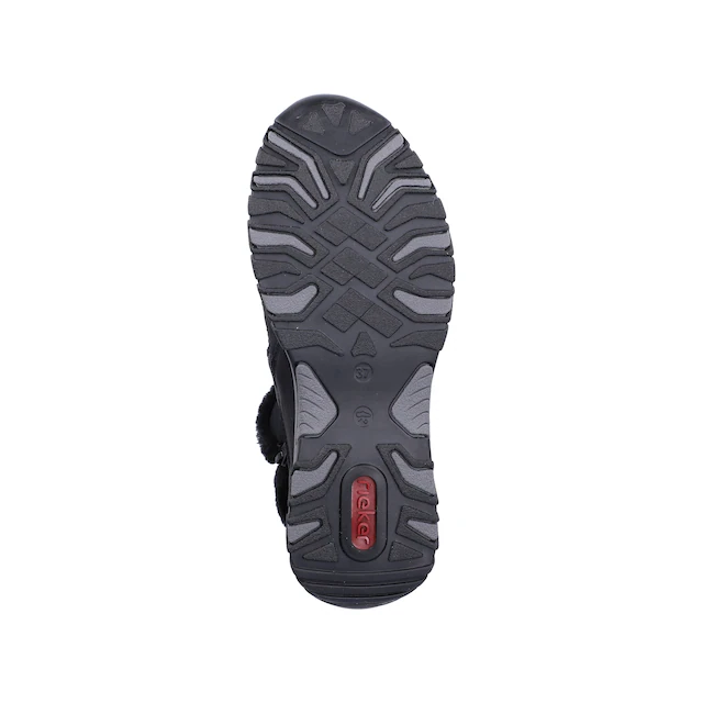 Rieker Winterboots Winterstiefelette, Snowboots mit Reißverschlüsse und Warmfutter