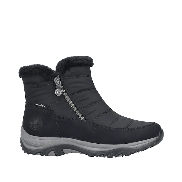 Rieker Winterboots Winterstiefelette, Snowboots mit Reißverschlüsse und Warmfutter