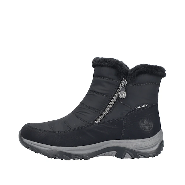 Rieker Winterboots Winterstiefelette, Snowboots mit Reißverschlüsse und Warmfutter