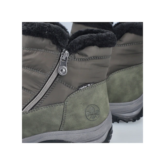 Rieker Winterboots Winterstiefelette, Snowboots mit Reißverschlüsse und Warmfutter