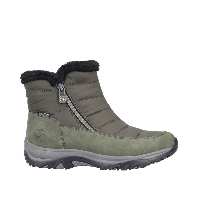 Rieker Winterboots Winterstiefelette, Snowboots mit Reißverschlüsse und Warmfutter